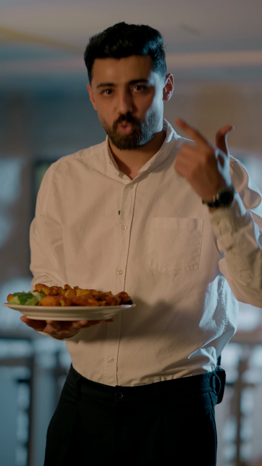 Chicken Tikka — The finished plate enters the frame